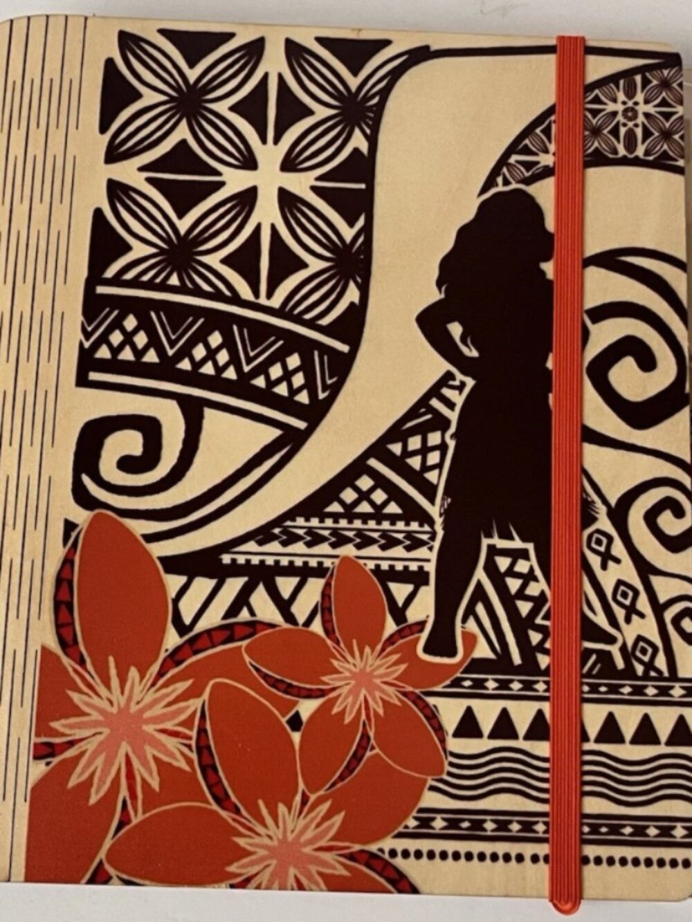 Disney Parks Moana Wooden Journal Notebook with Oar Pen